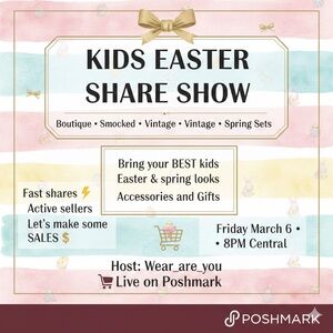 Kids Easter Share Show Invitation